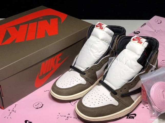 Rep Onekick OG High - Air Scott 'Mocha' x Travis 100 CD4487 Retro Jordan 1 0706